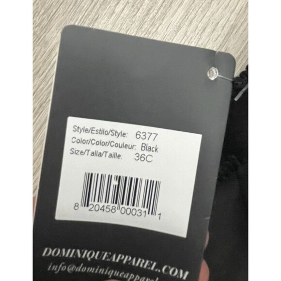 Dominique  Bridal Corset Bra Black Lingerie strapless 36C New - Picture 6 of 6